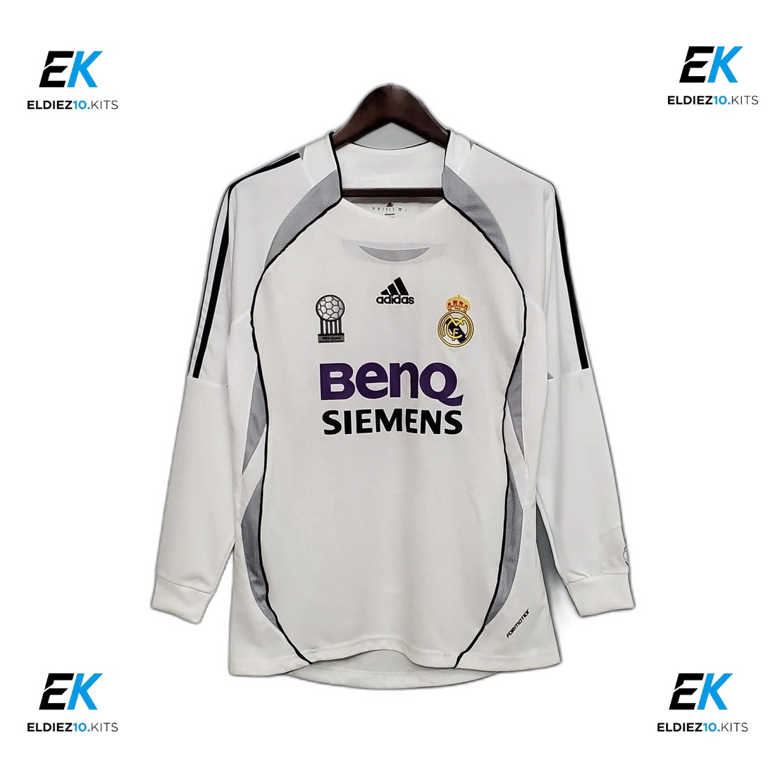06-07 Real Madrid Home Long Sleeve Retro