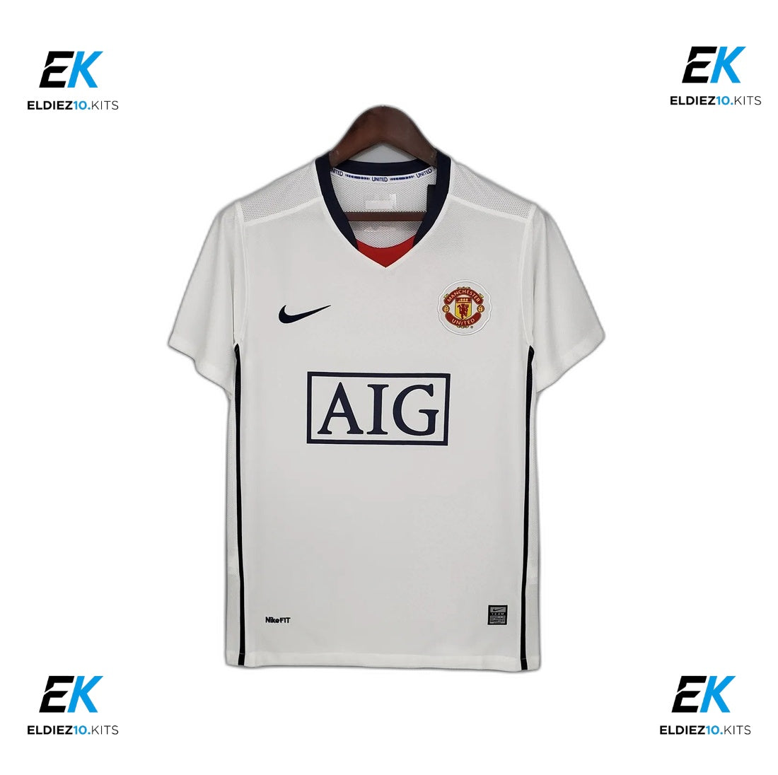 08-09 Manchester United League Edition away white Fan Version Version