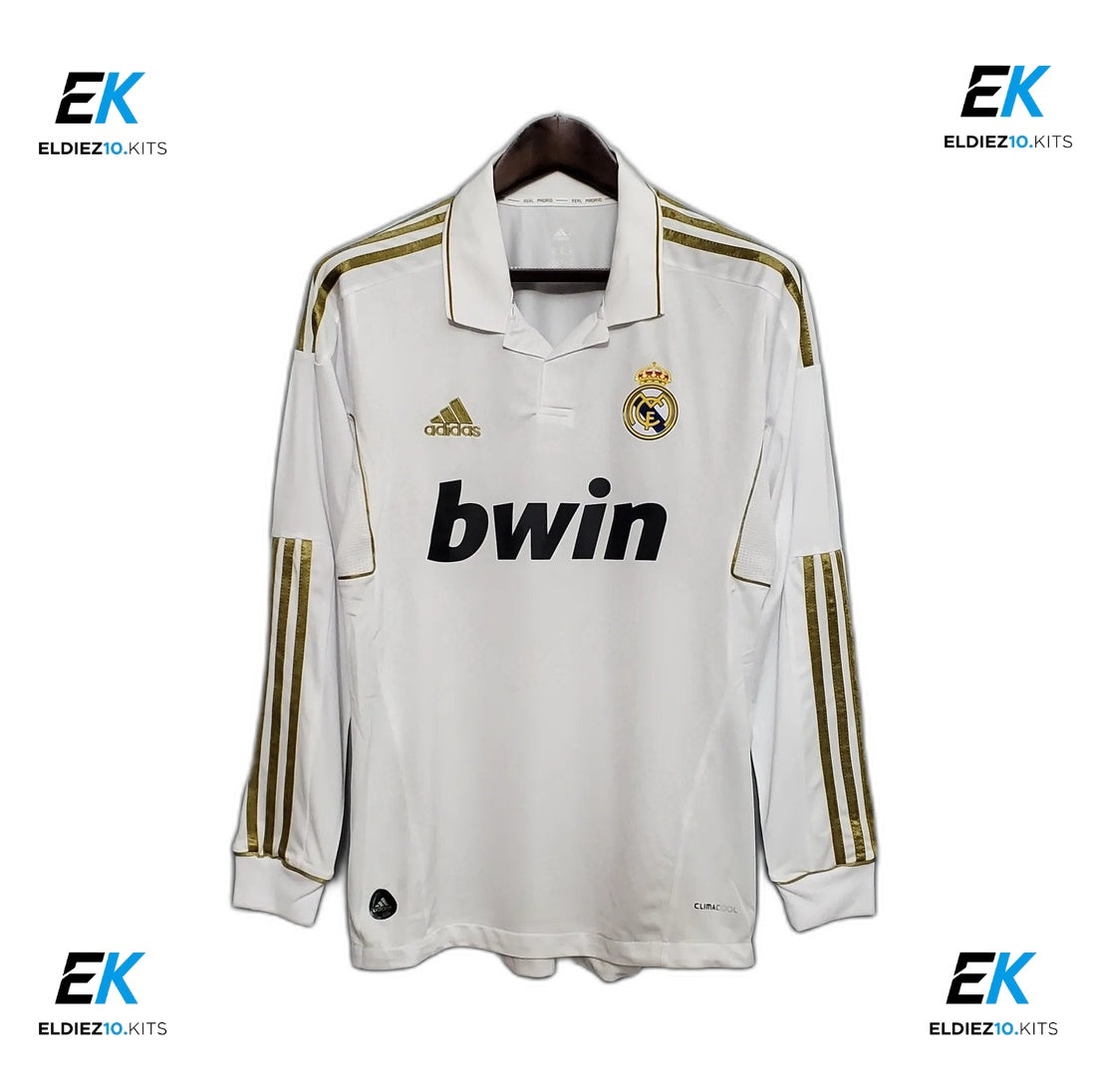 11-12 Real Madrid Home Long Sleeve Retro