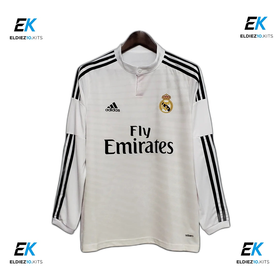 14-15 Real Madrid Home Long Sleeve Retro