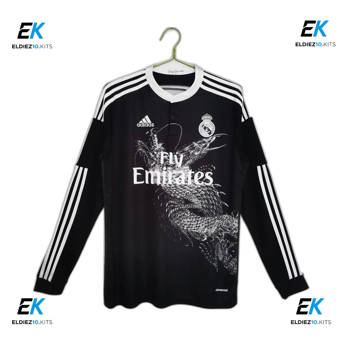 14-15 Real Madrid Third Black Long Sleeve Retro