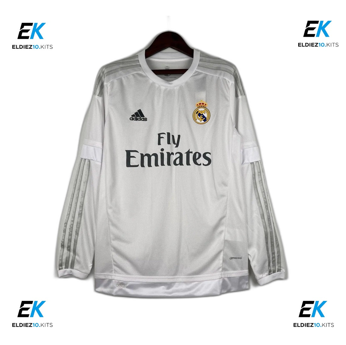 15-16 Real Madrid Home Long Sleeve Retro
