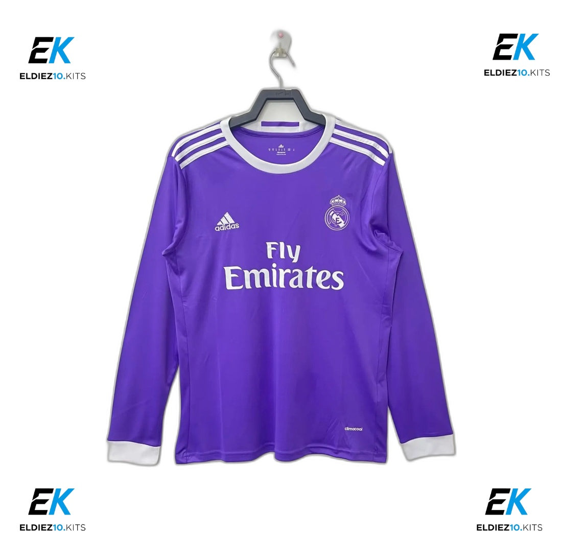 16-17 Real Madrid Away Retro Long Sleeve
