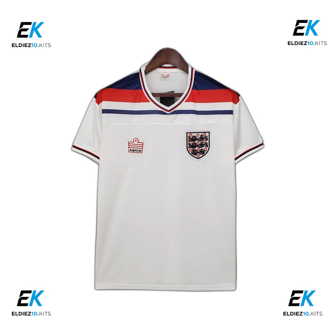 1982 England Home White Retro