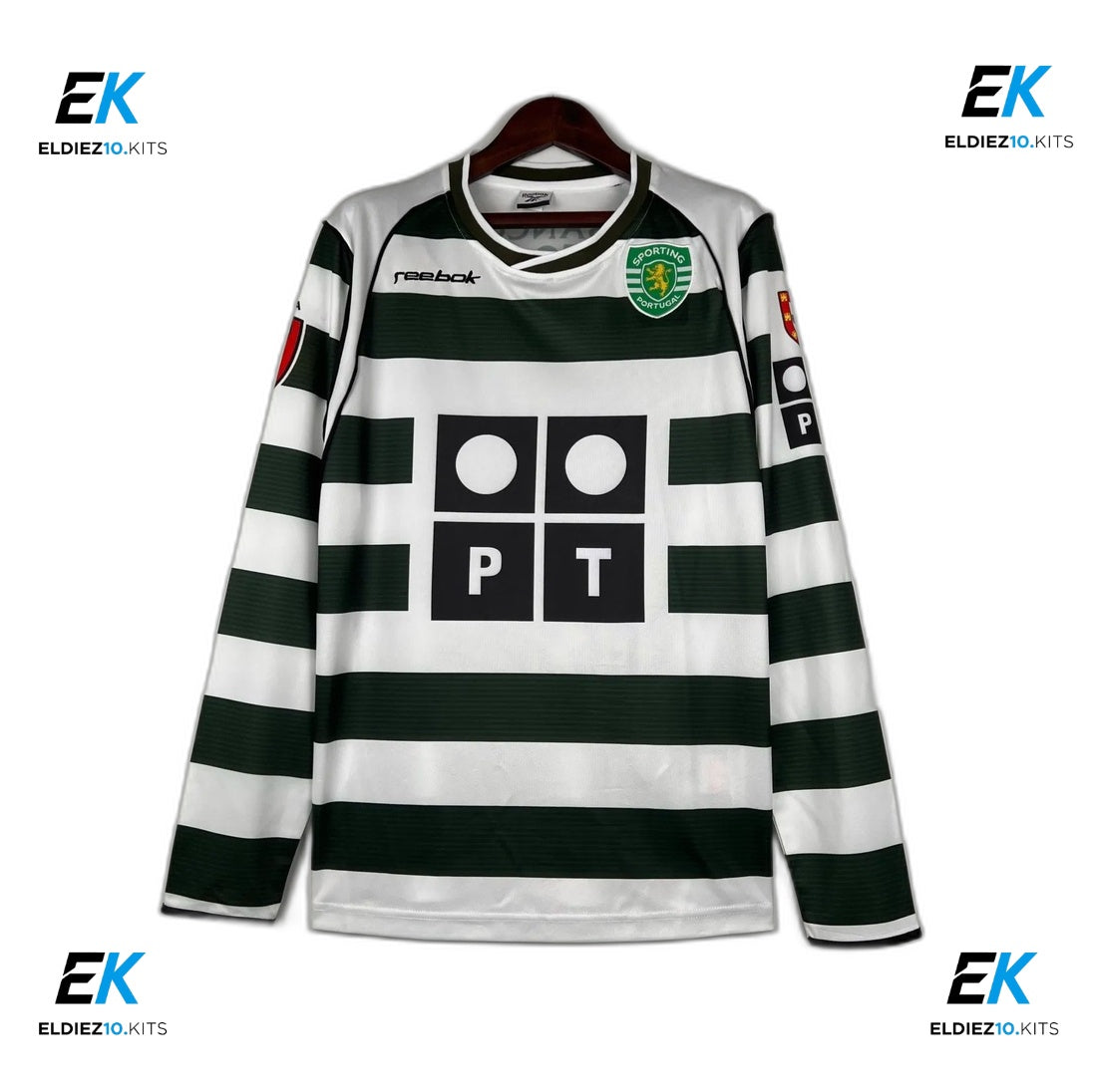 2001-03 Sporting CP Home Long Sleeve Retro