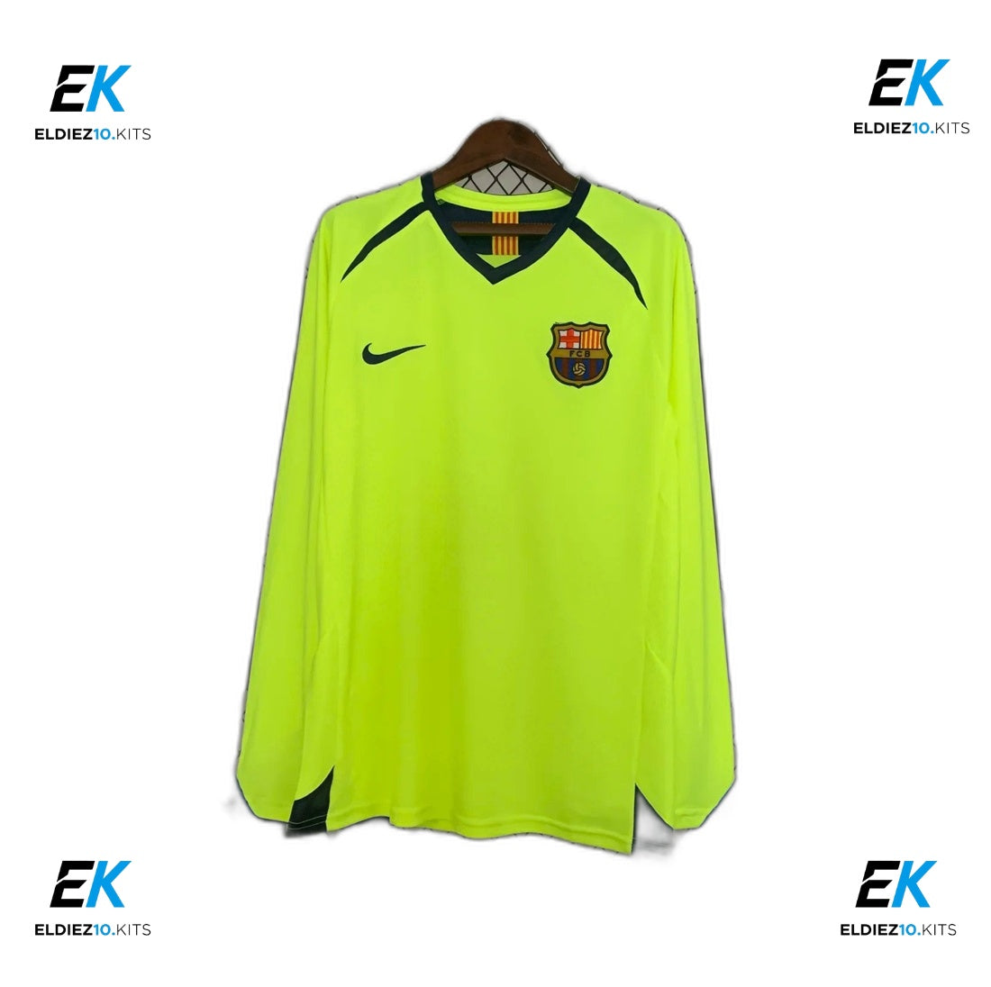 2005-06 Barcelona Away Long Sleeve Retro