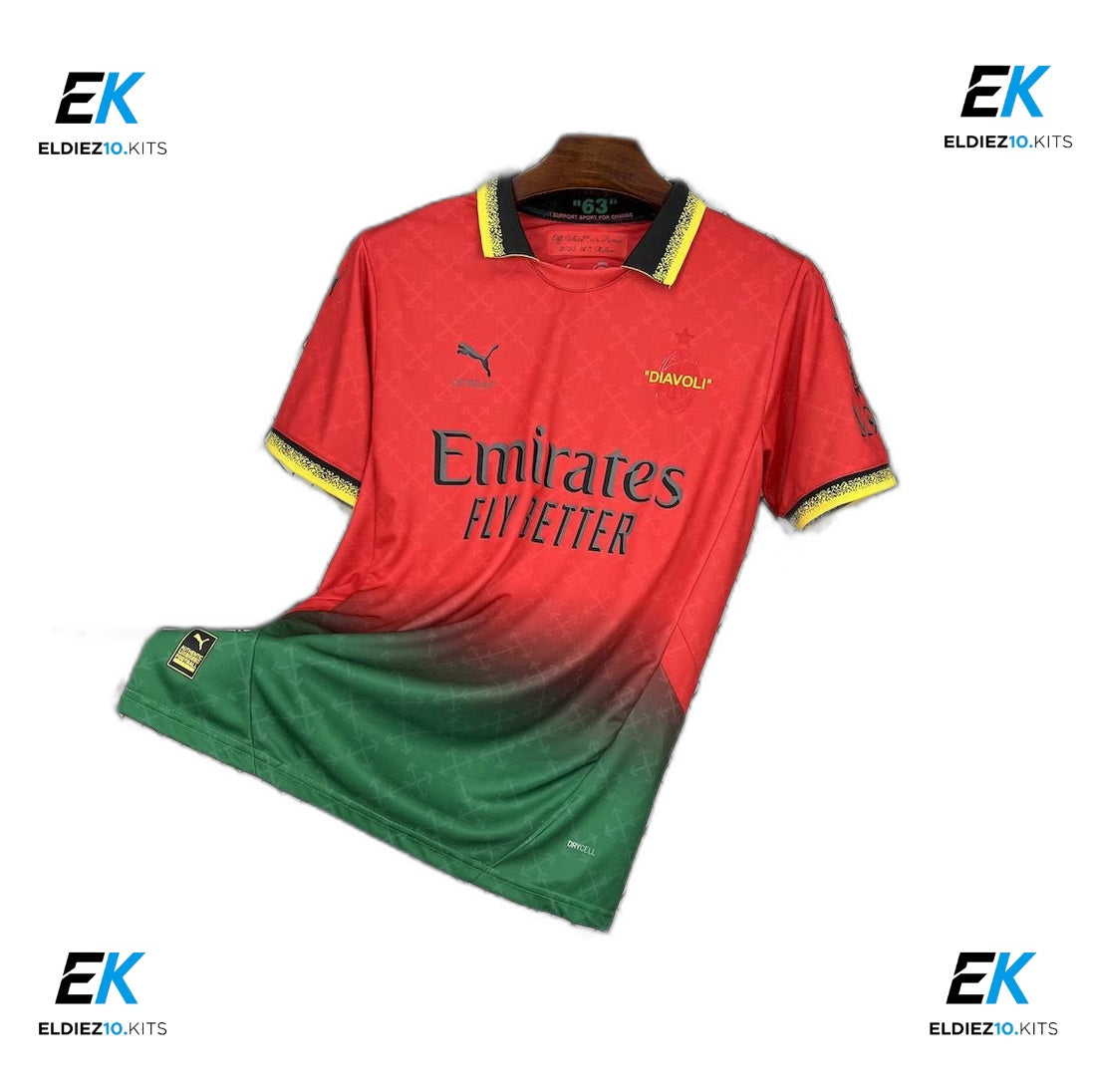 24-25 RED PUMA X AC MILAN X OFF-WHITE™ Fan Version