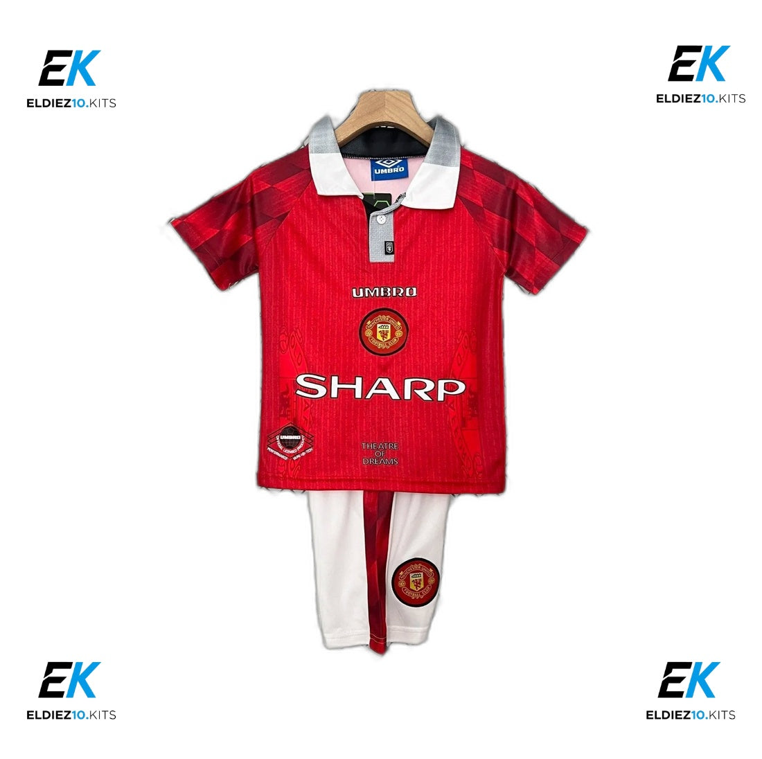 96-97 Manchester United Home Kids Kit