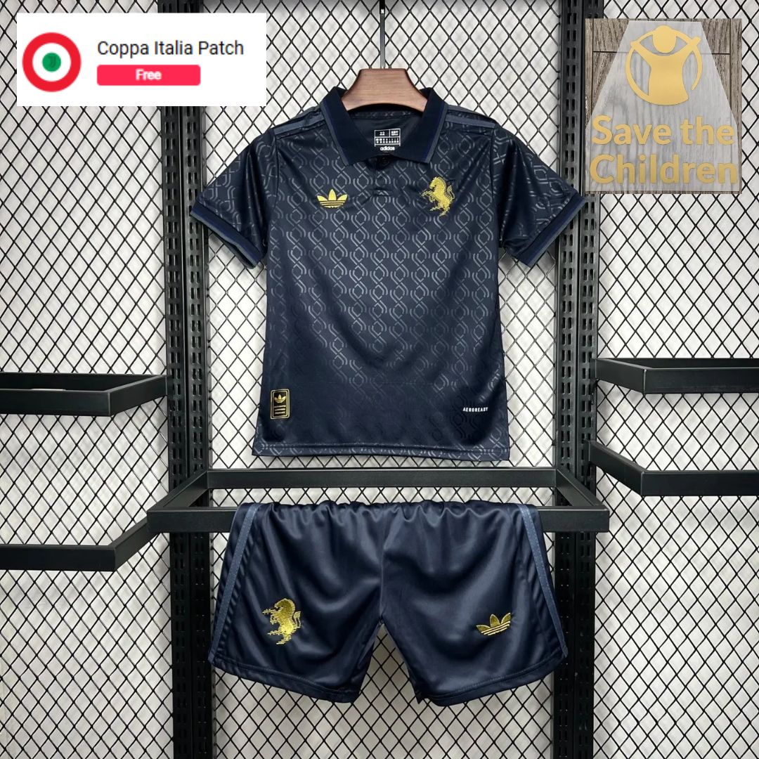 24-25 Juventus Third Away kids kit