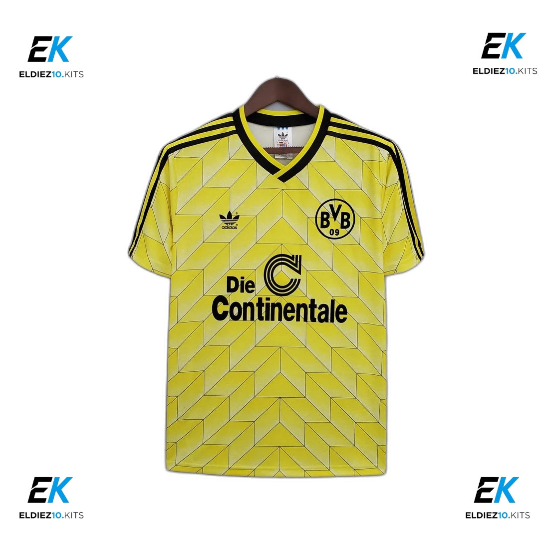 Retro 1988 Borussia Dortmund Home Fan Version