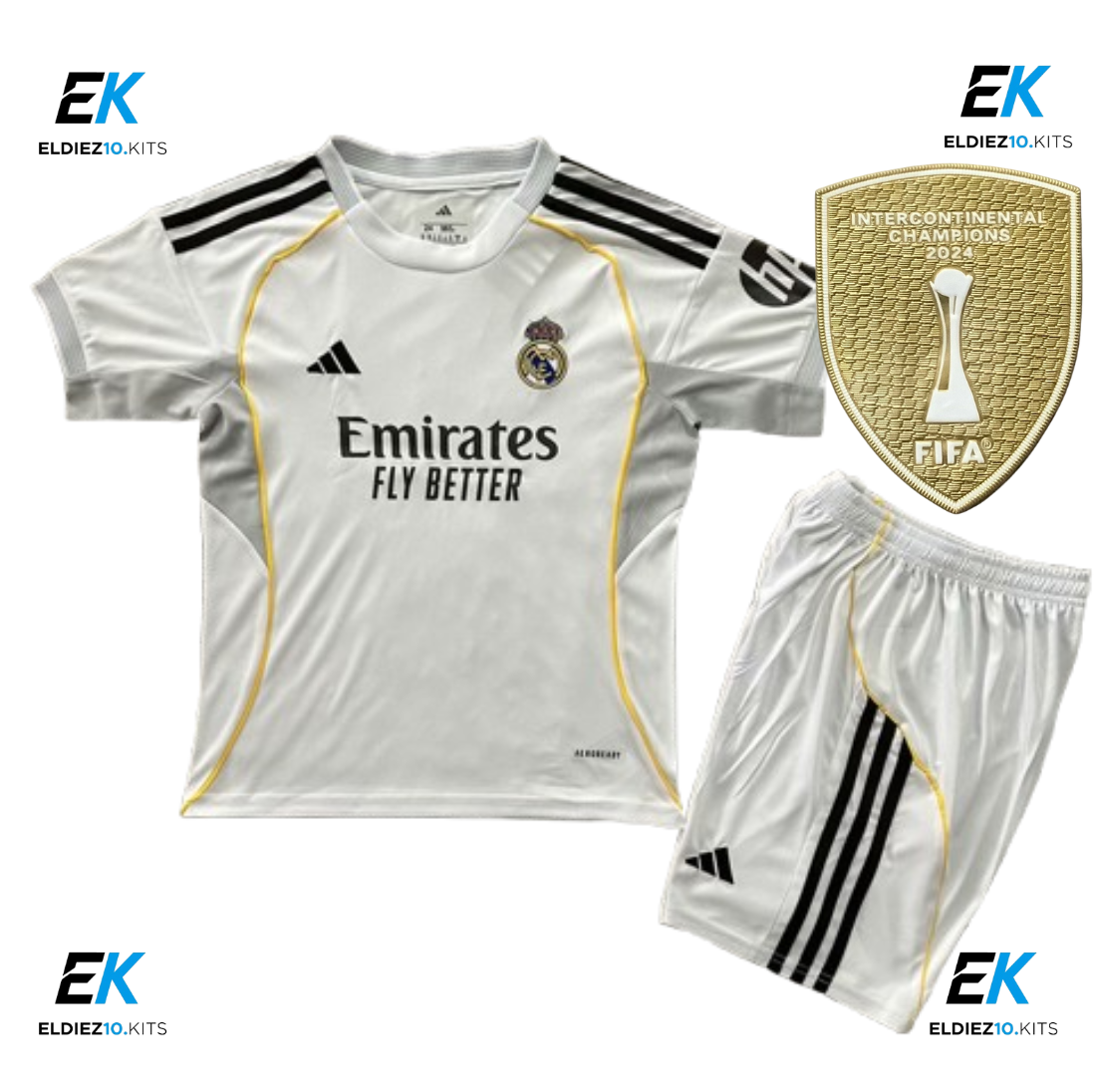 25-26 Real Madrid Home Kids Kit