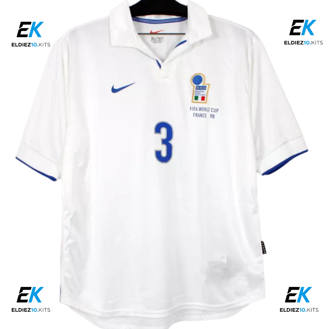 Italy Away 1998 Maldini 3