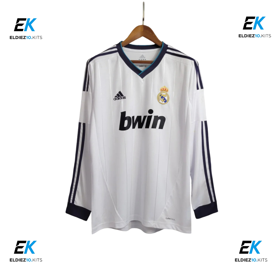 12-13 Real Madrid Home Retro Long Sleeve