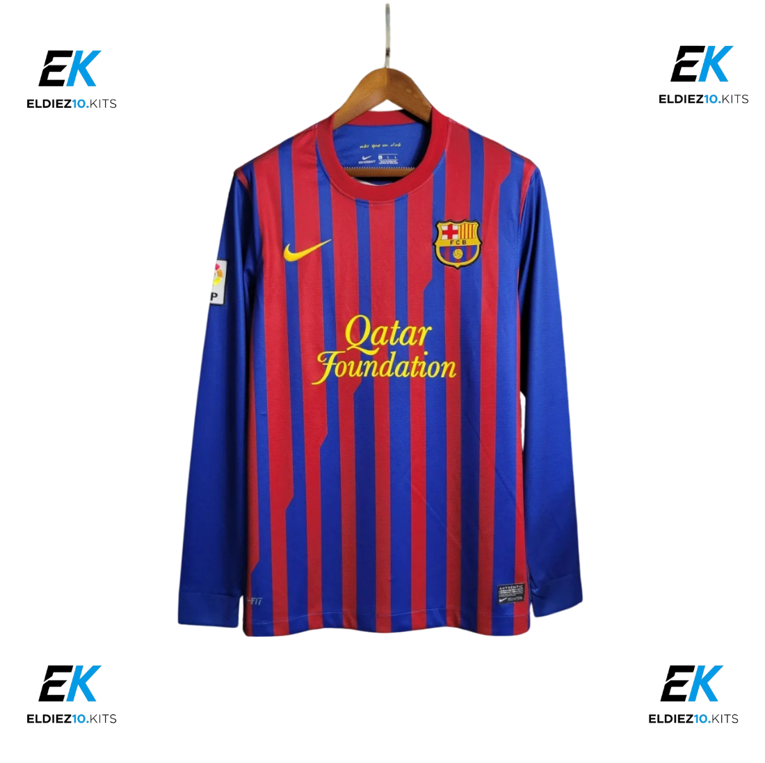 11-12 Barcelona Home Retro Long Sleeve