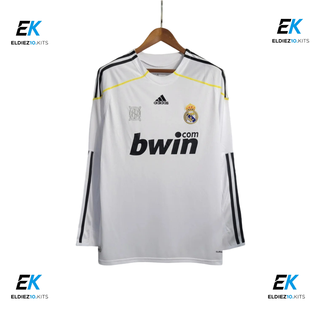 09-10 Real Madrid Home Long Sleeve Retro
