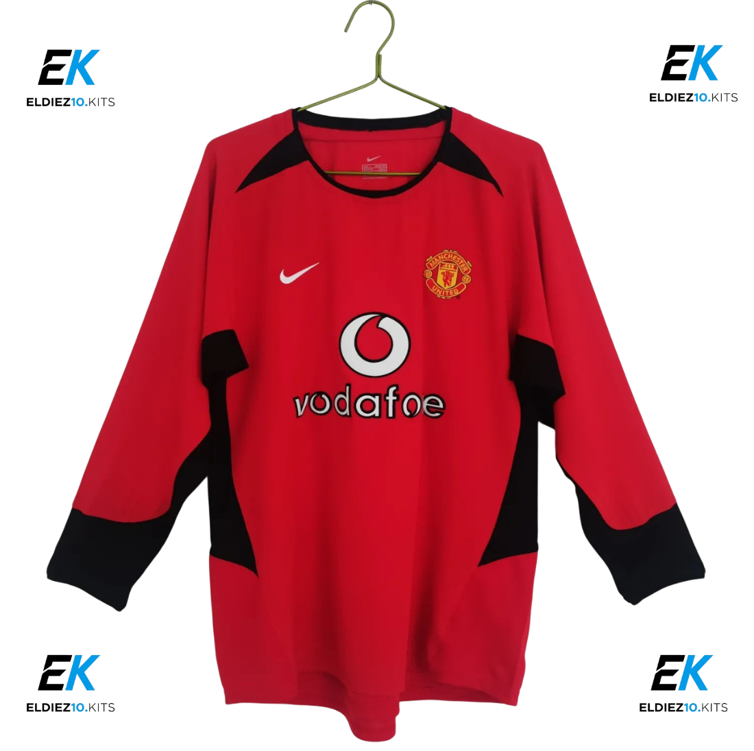 2002-04 Manchester United Home Long Sleeve Retro