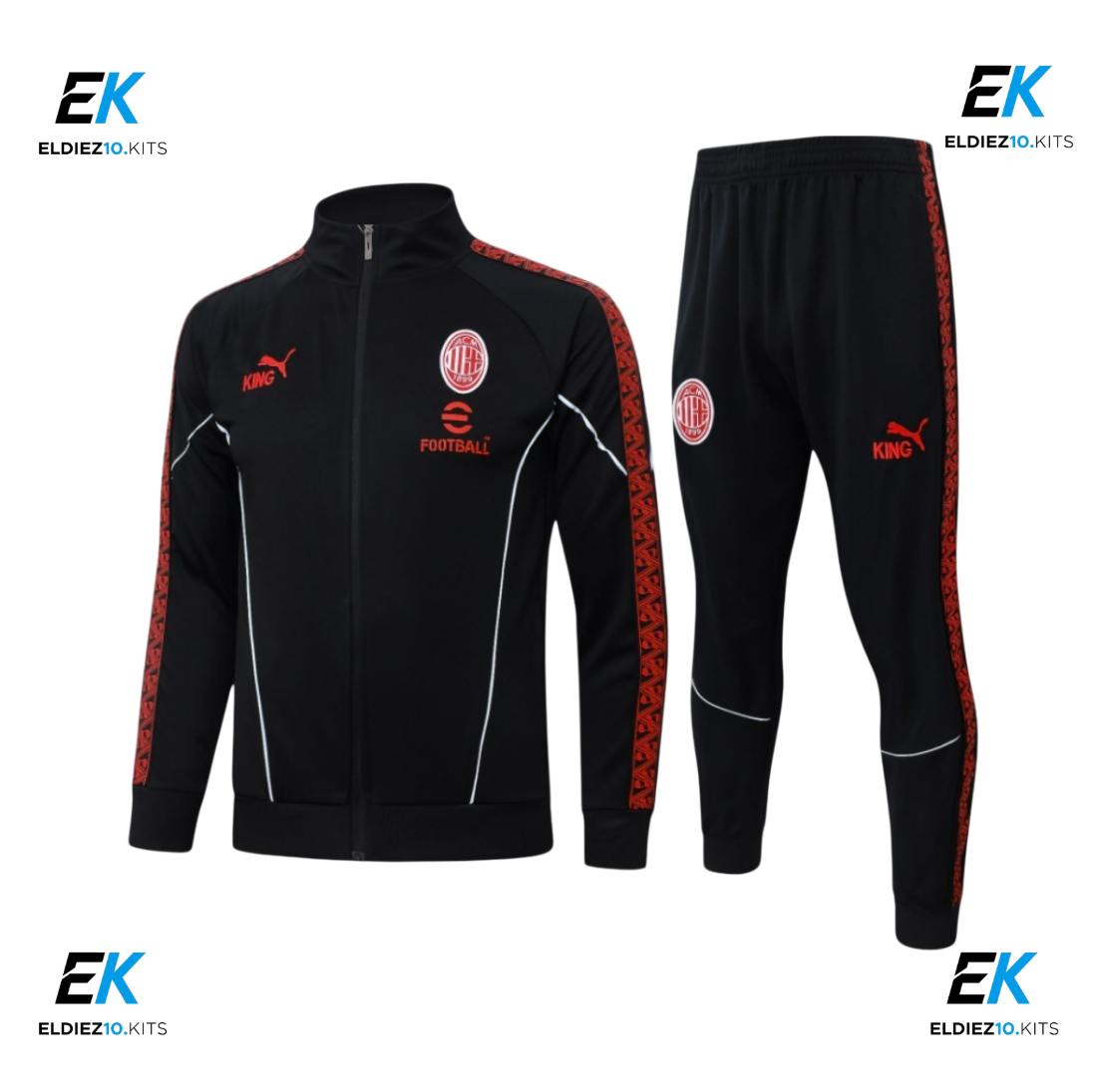 25-26 Milan Black Training Suit