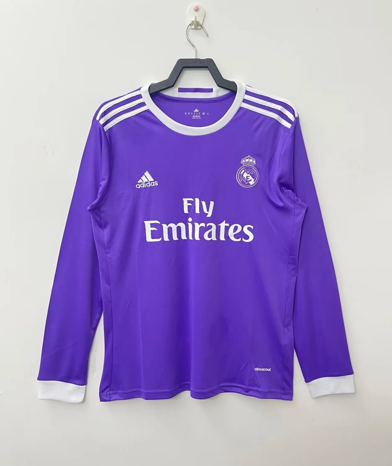 16-17 Real Madrid Away Retro Long Sleeve