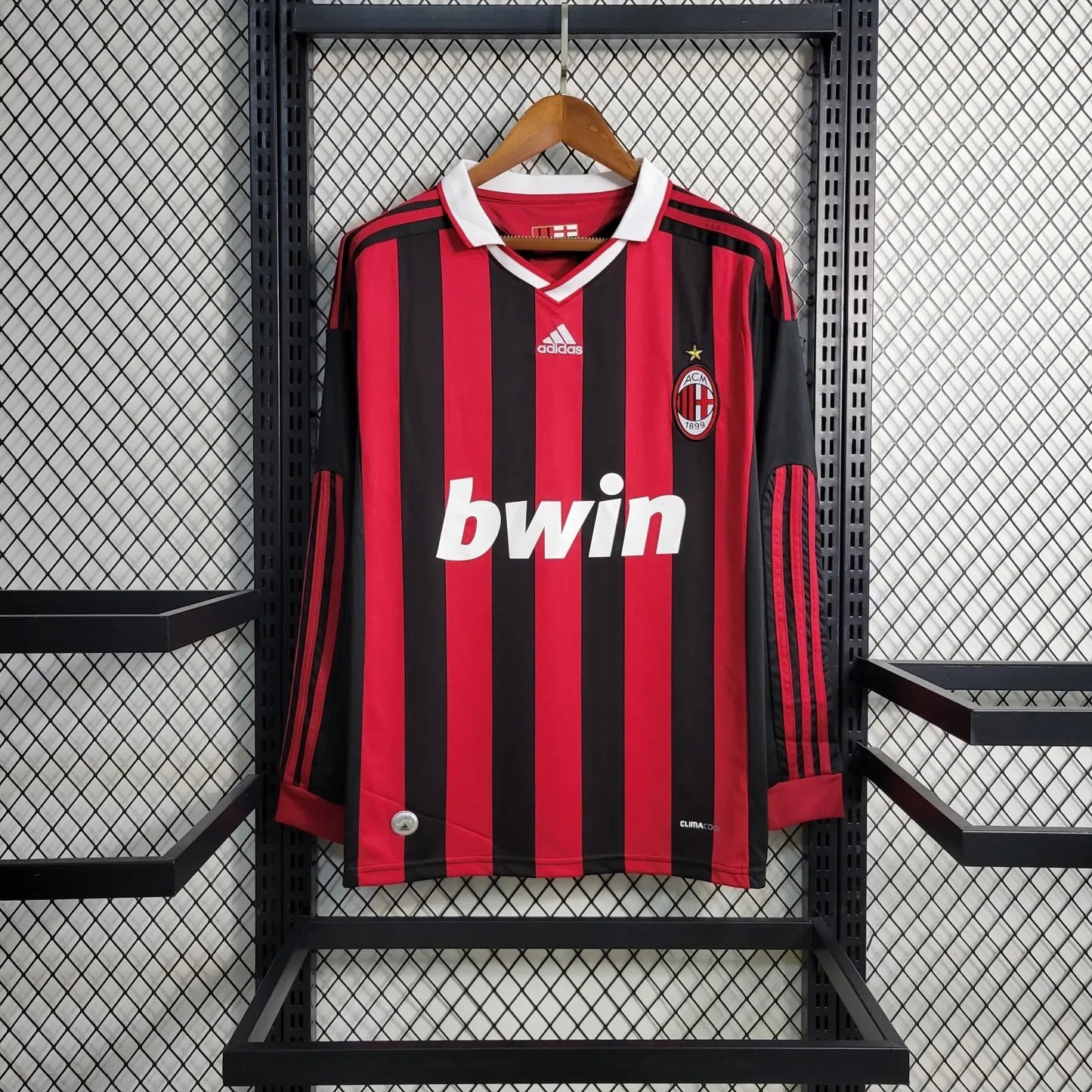 09-10 AC Milan Home Retro Long Sleeve