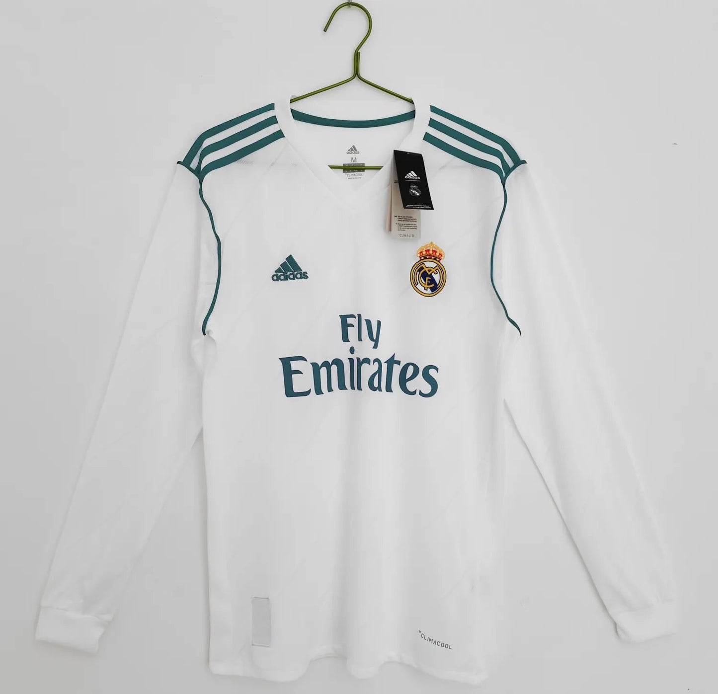 17-18 Real Madrid Home Long Sleeve Retro