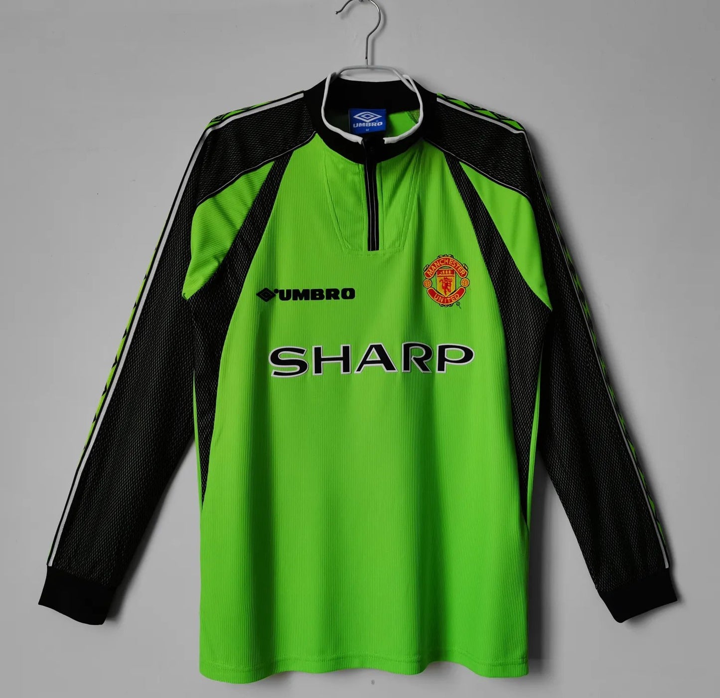 98-99 Manchester United Goal Keeper Green Long Sleeve Retro