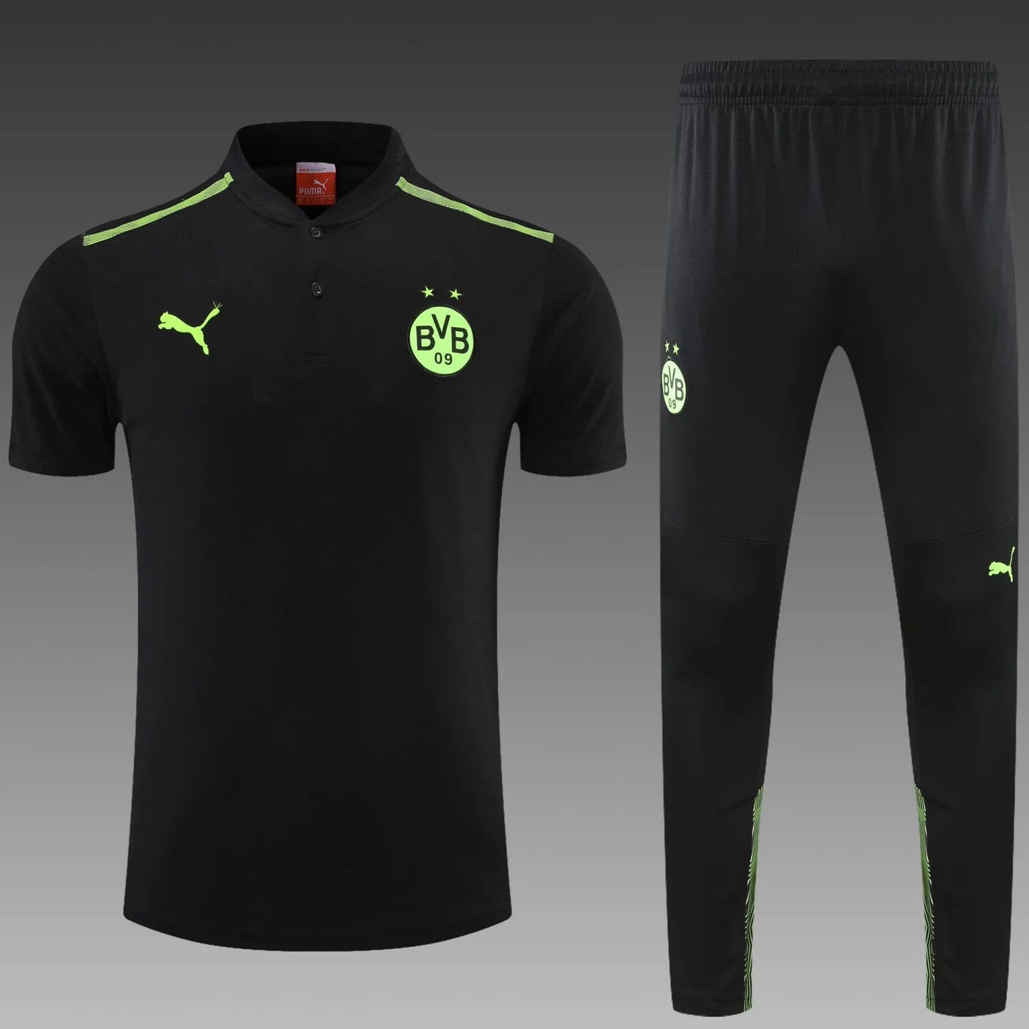 Borussia Dortmund POLO Black Short Sleeve Suit