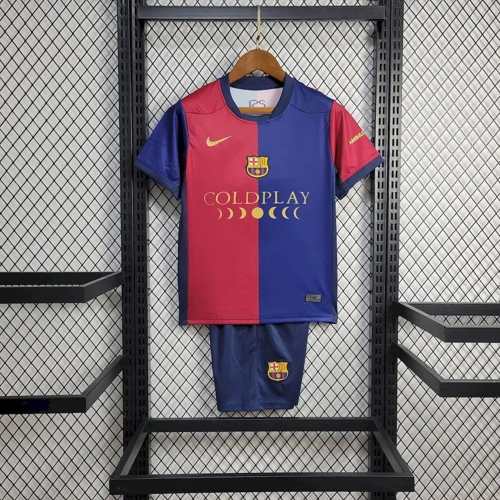 24-25 Barcelona Sponsor Coldplay Kids Kit