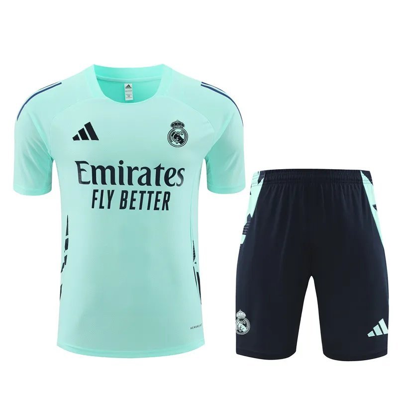 24-25 Real Madrid Blue Short Sleeve Training Suit