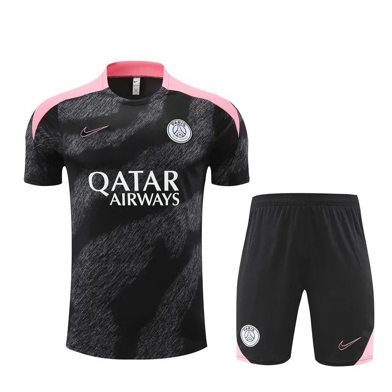 24-25 PSG Black and Pink Short Sleeve Training Suit