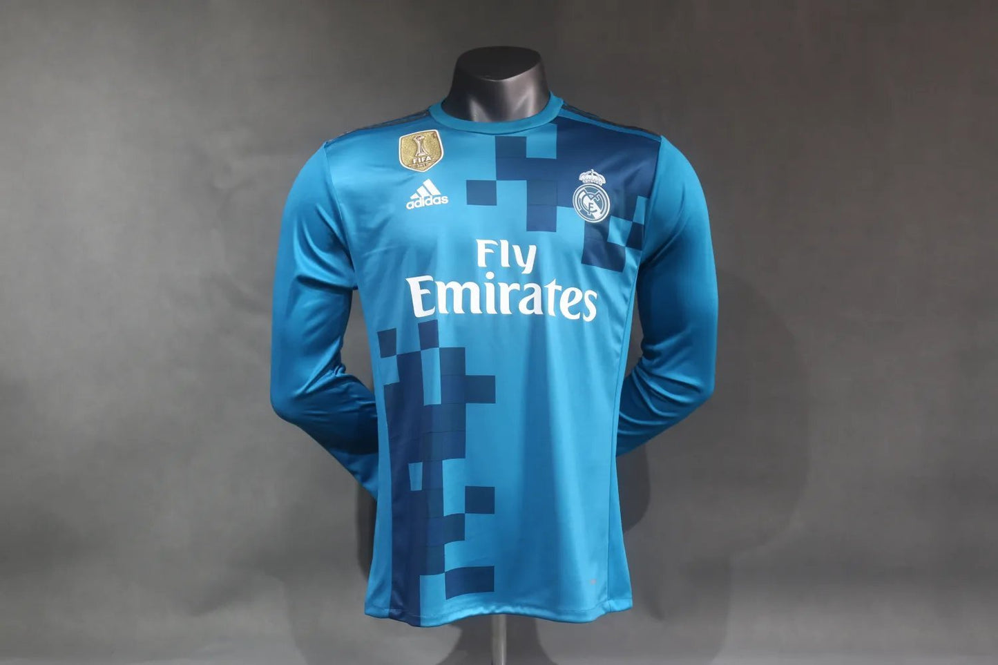 17-18 Real Madrid Third Long Sleeve Retro Player Version