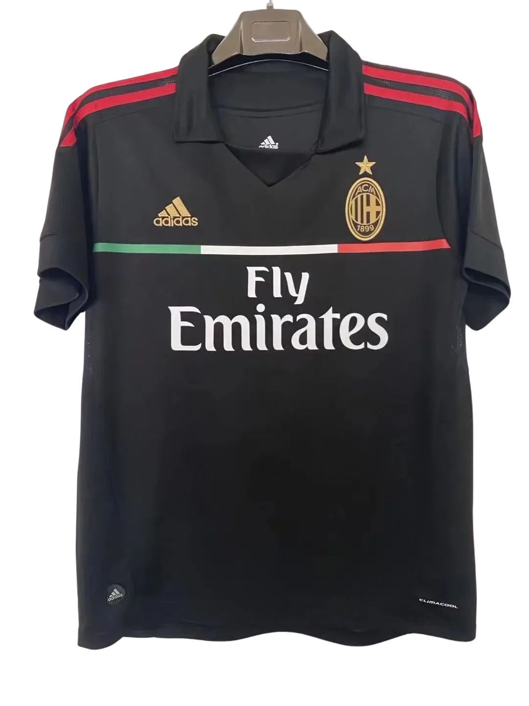 11-12 AC Milan Third Black Retro Fan Version