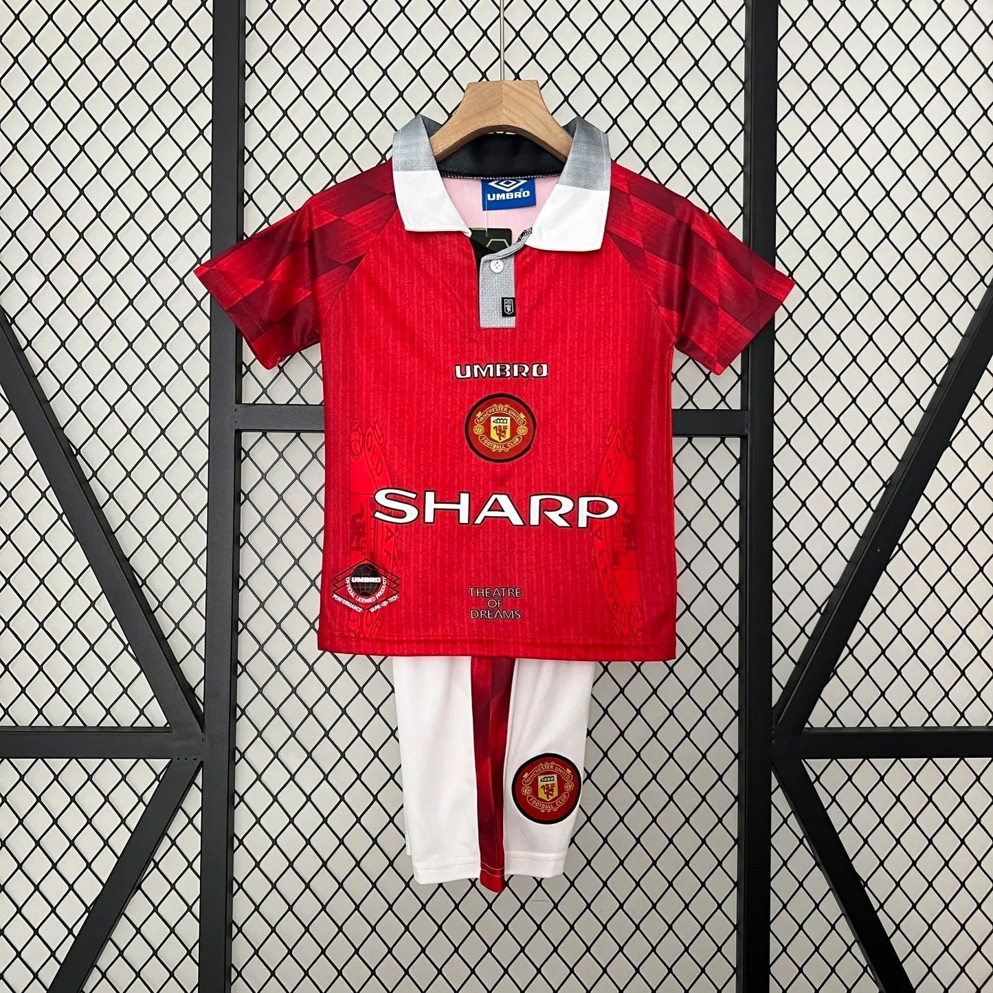 96-97 Manchester United Home Kids Kit
