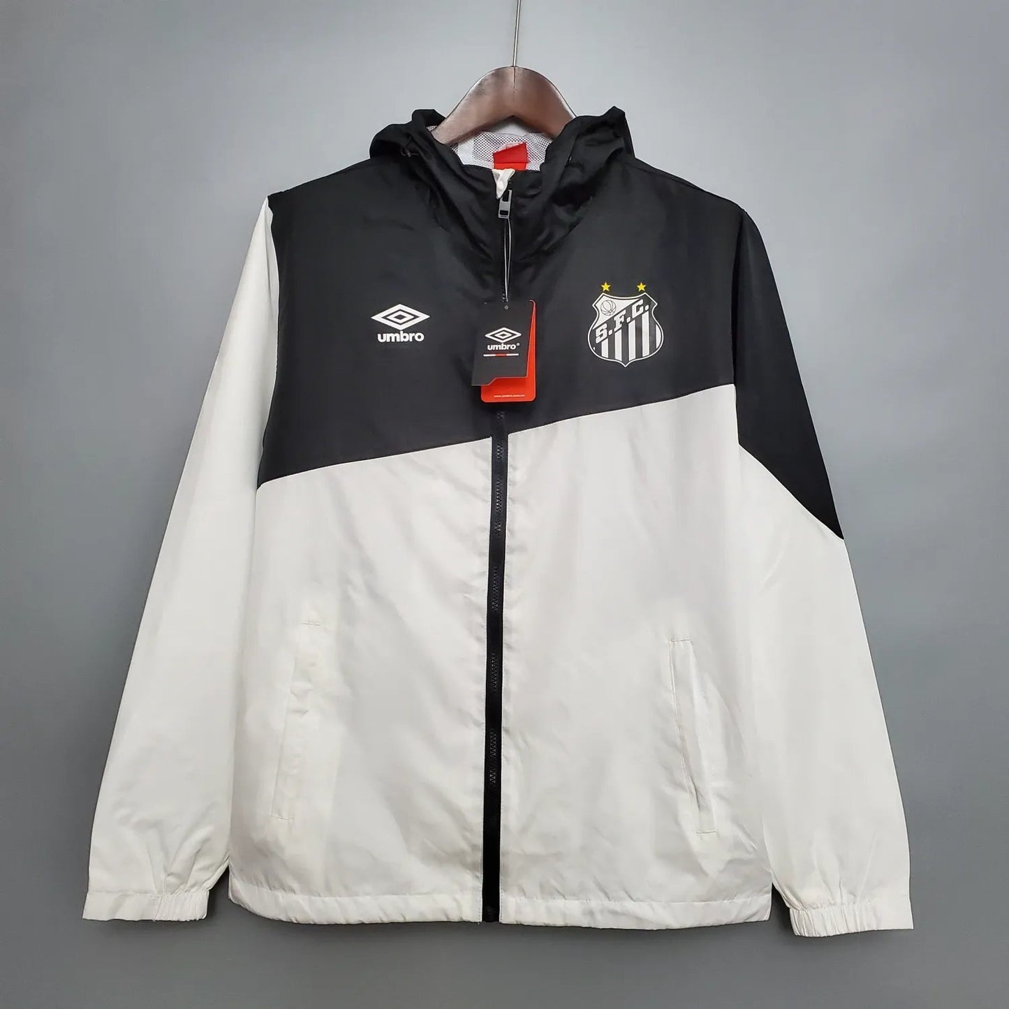 Windbreaker Santos Black and White