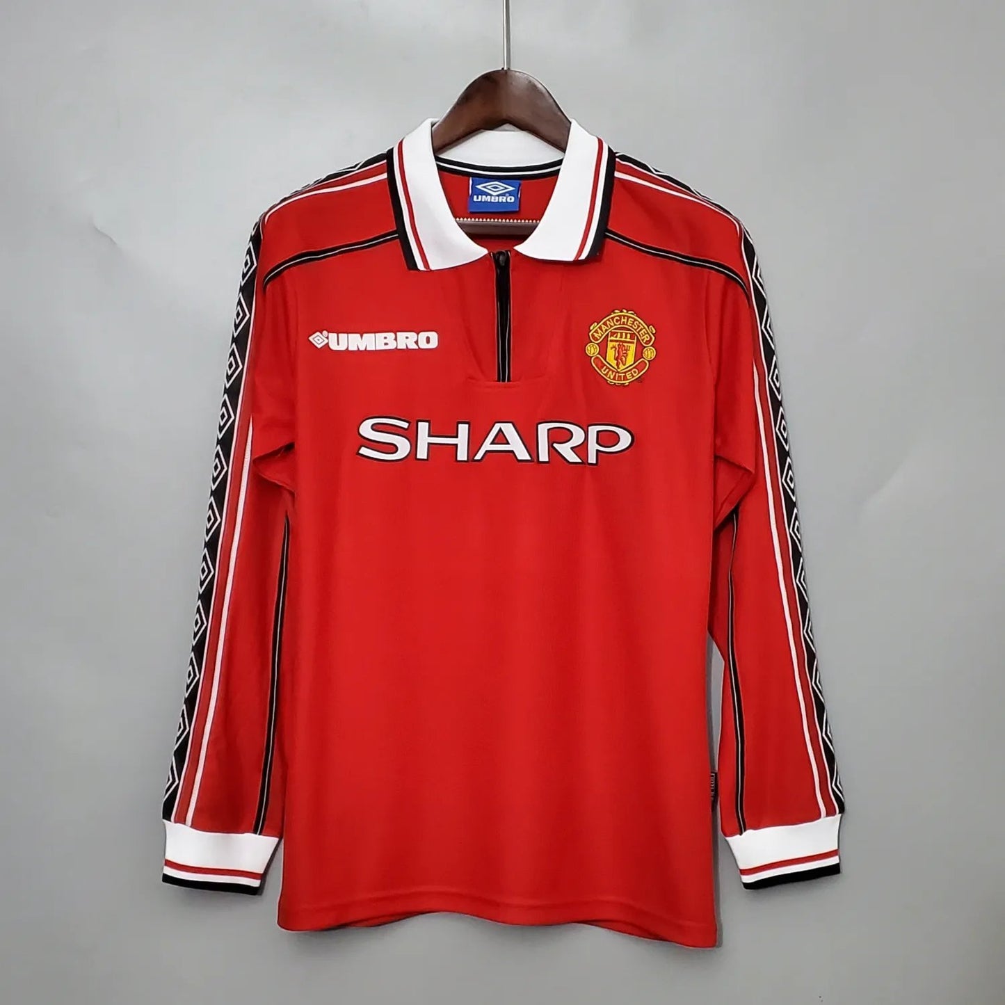98-99 Manchester United Home Long Sleeve Retro