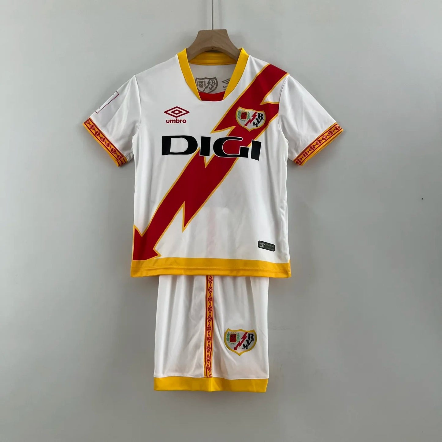 23-24 Rayo Vallecano Home Kids Kit