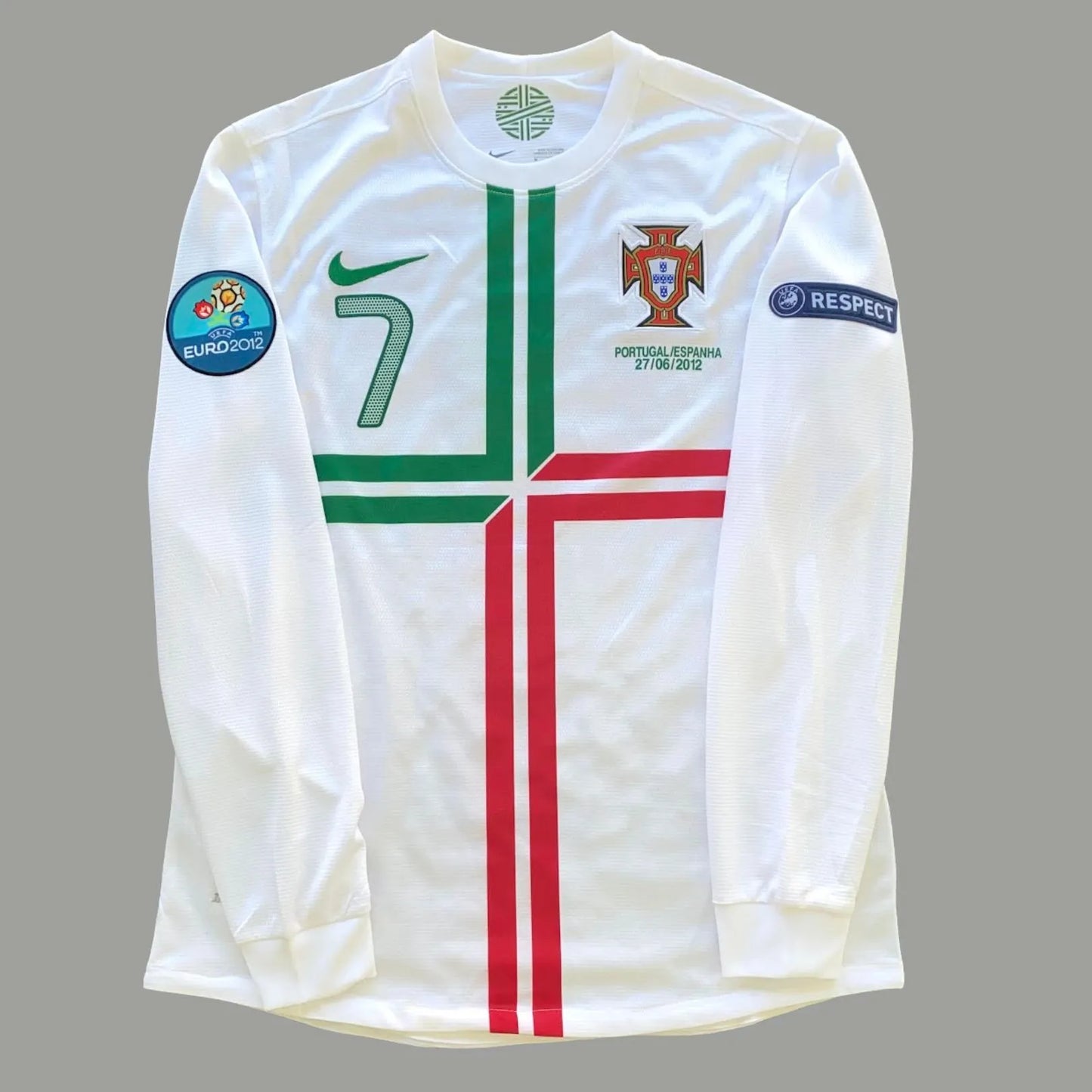 Portugal 2012 Long Sleeve Away Ronaldo 7