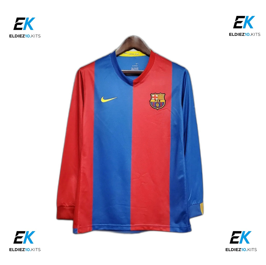 06-07 Barcelona Home Long Sleeve Retro