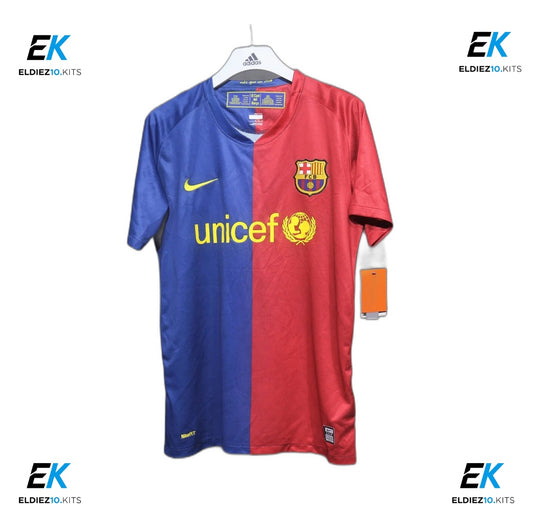 08-09 Barcelona Home Retro Player Version