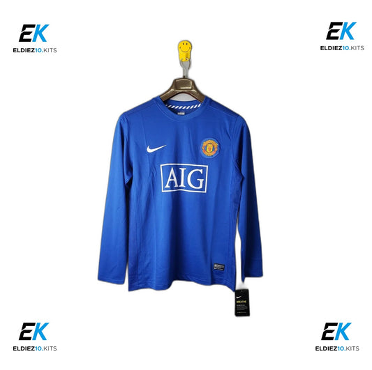 08-09 Manchester United Blue Long Sleeve Retro