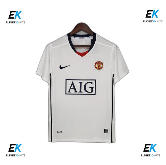 08-09 Manchester United League Edition away white Fan Version Version