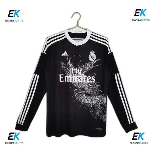 14-15 Real Madrid Third Black Long Sleeve Retro