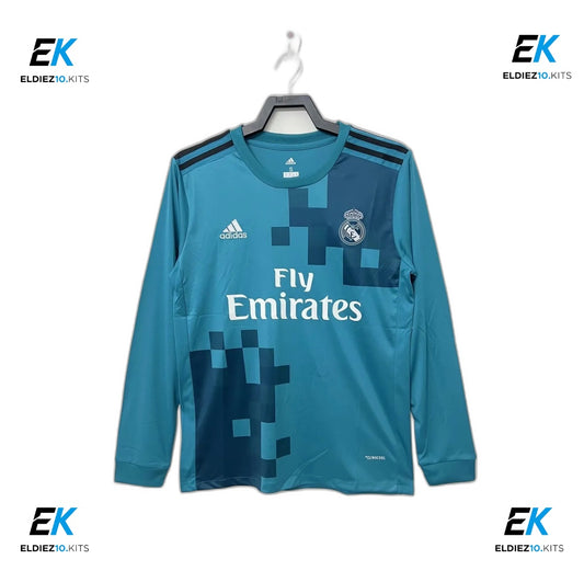 17-18 Real Madrid Third Long Sleeve Retro