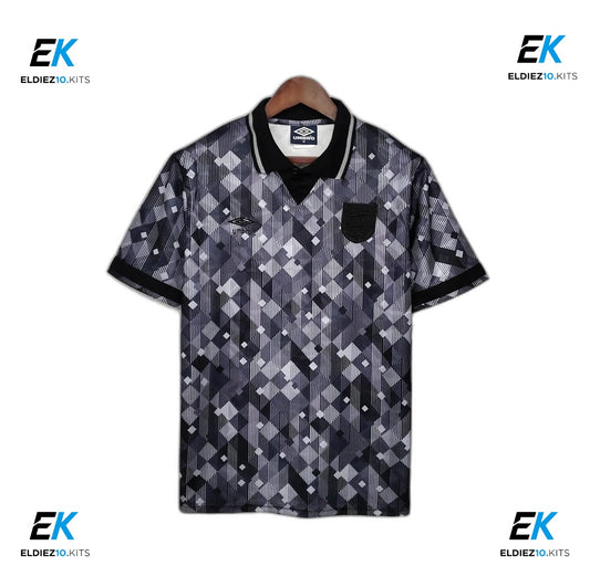 1990 England Retro black Away
