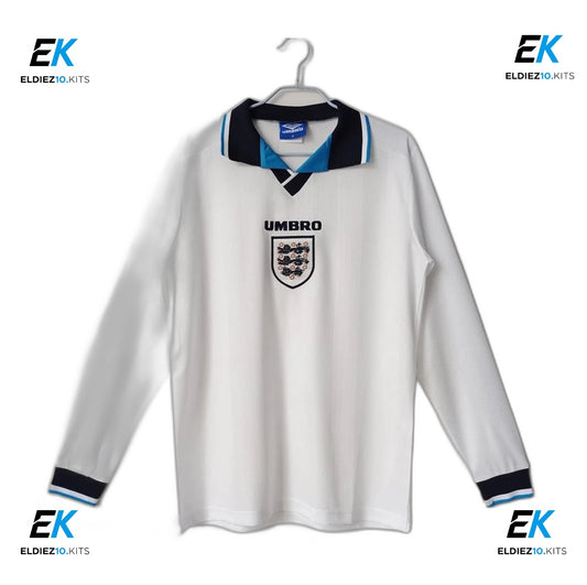 1996 England Home Long Sleeve Retro
