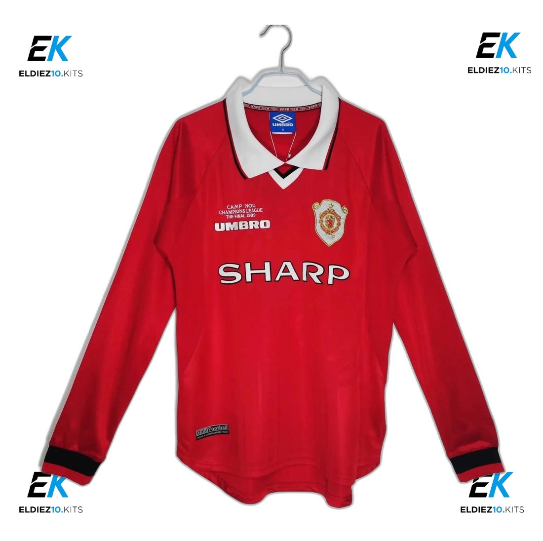 1999-00 Manchester United Home Long Sleeve Retro