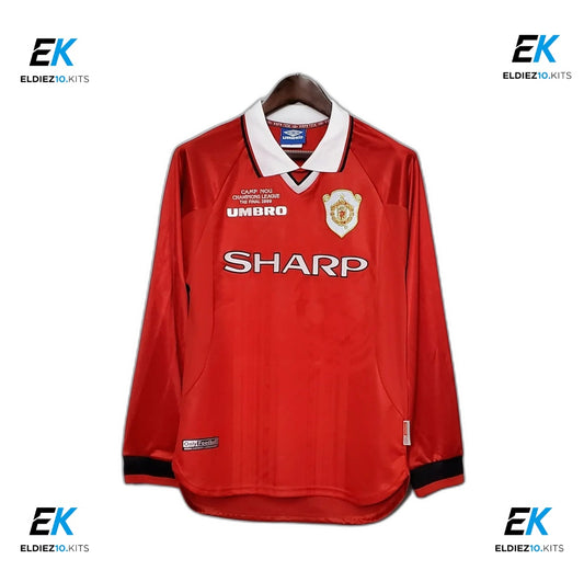 1999-2000 Manchester United Home Long Sleeve Retro