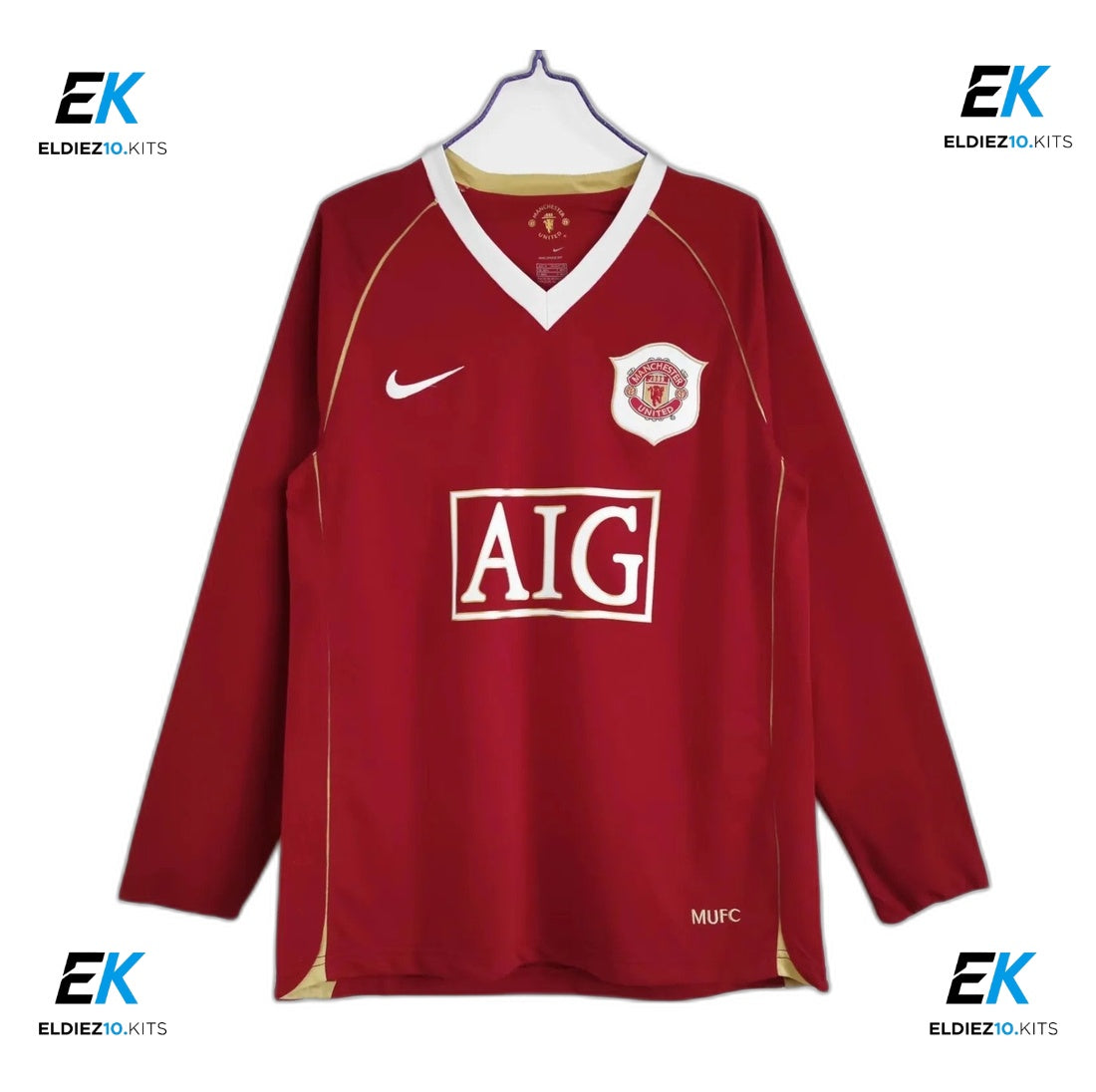 2006-07 Manchester United Home Long Sleeve Retro