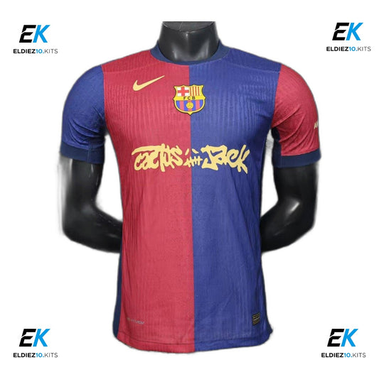 24-25 Barcelona Home Player Version x Travis Scott