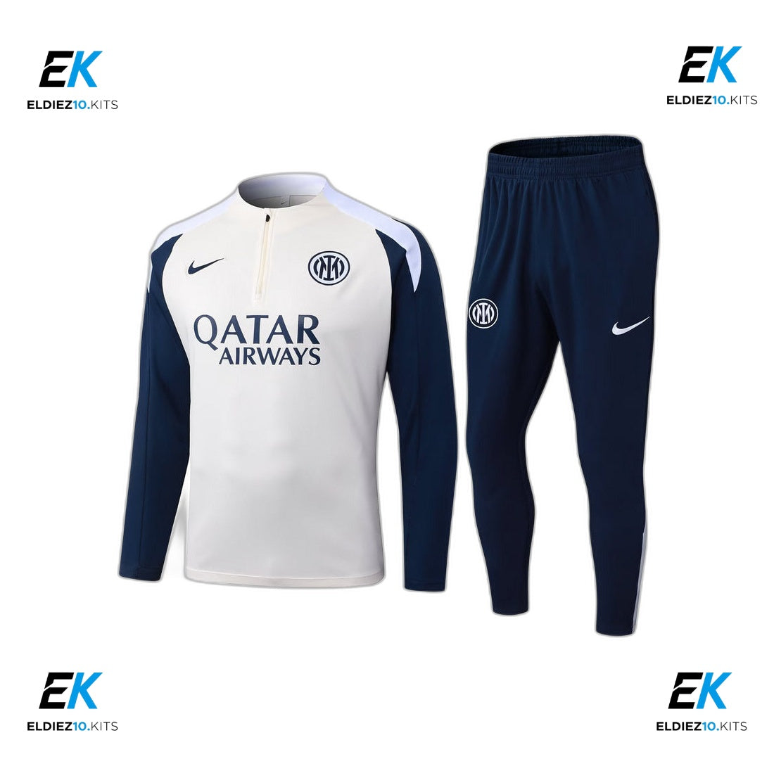 25-26 Inter Milan Navy Blue & Beige Training Suit