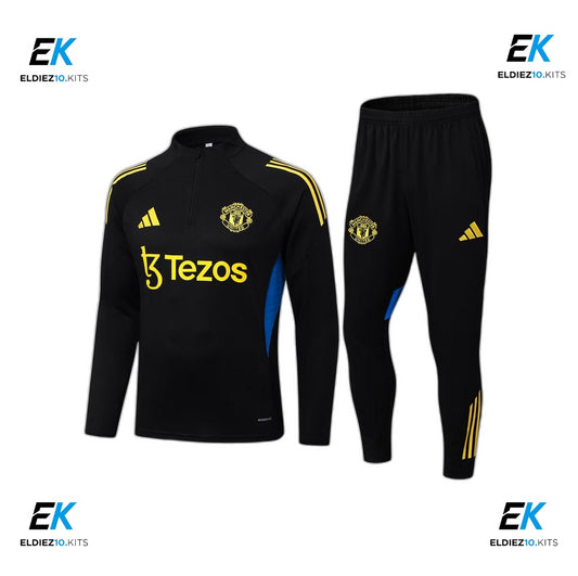 25-26 Manchester United Black Training Suit
